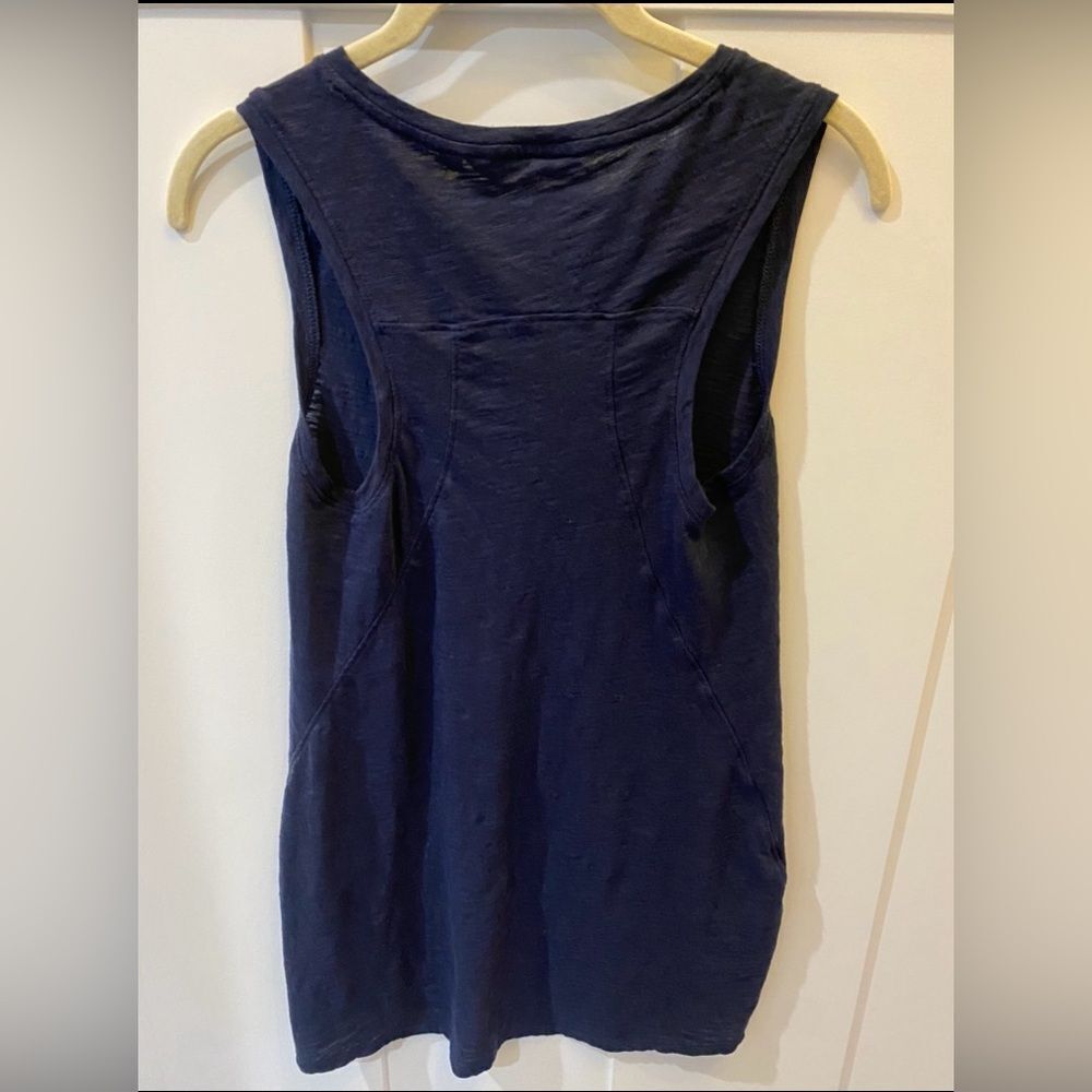 Navy Athleta Organic Daily Tank - Picture 3 of 5